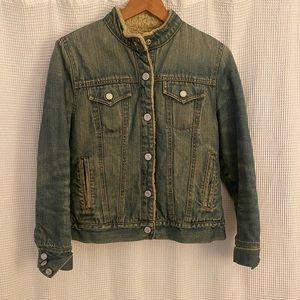 Gap Vintage Fleece-Lined Denim Jean Jacket